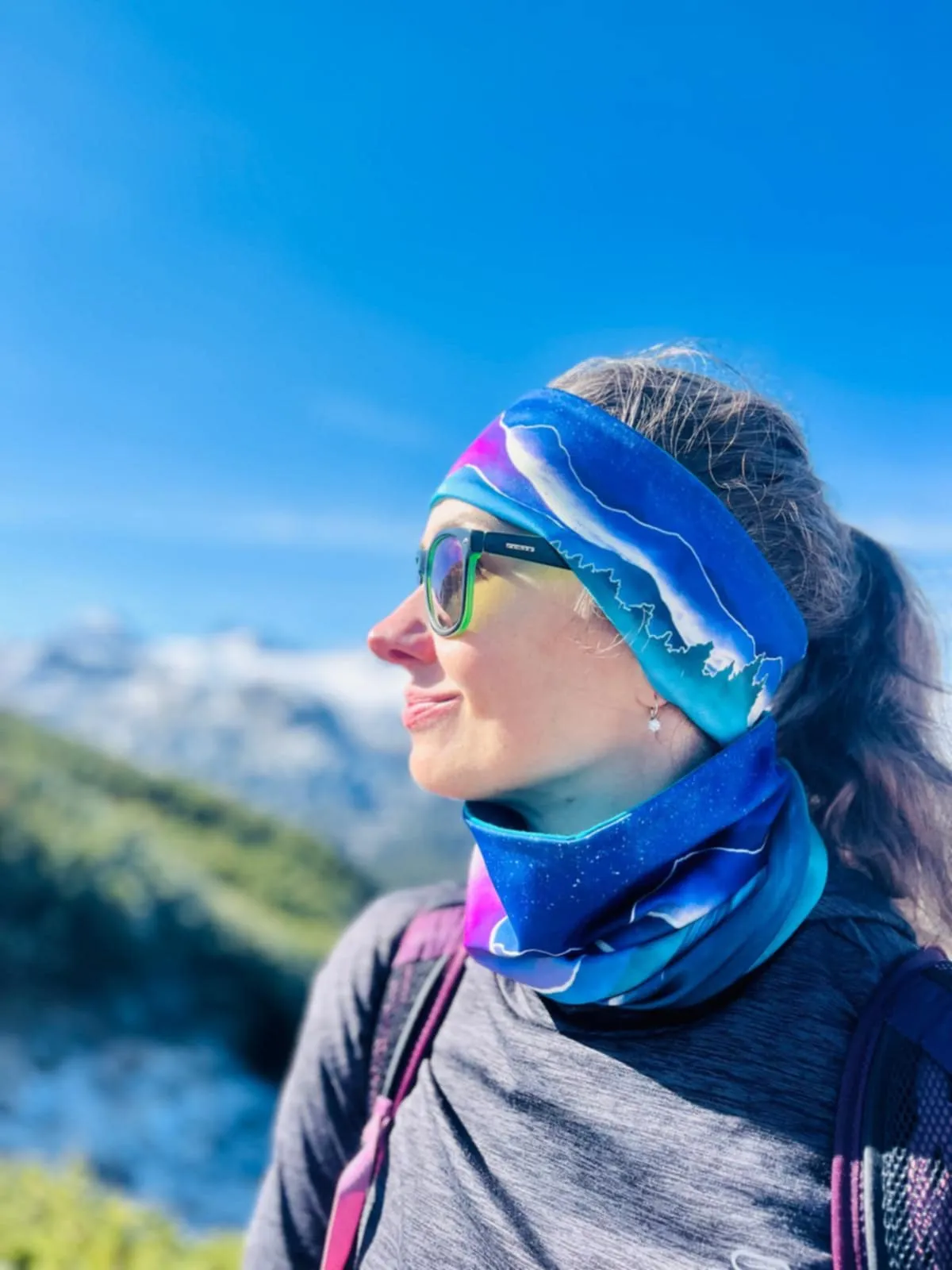 Nákrčník Active Moms & Kids – limitovaná edice - světlý