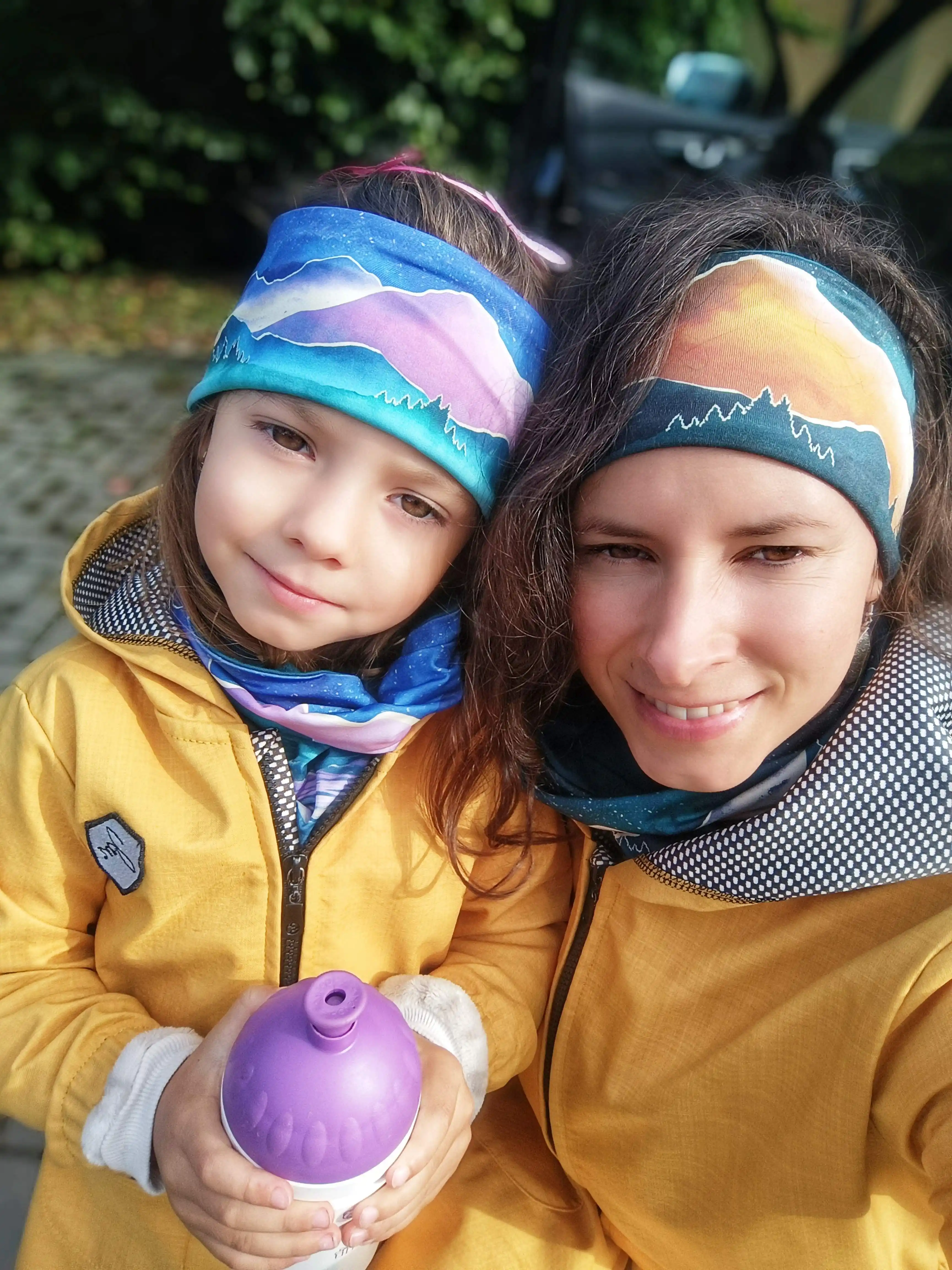 Celoroční čelenka Active Moms & Kids – limitovaná edice - tmavá další obrázky