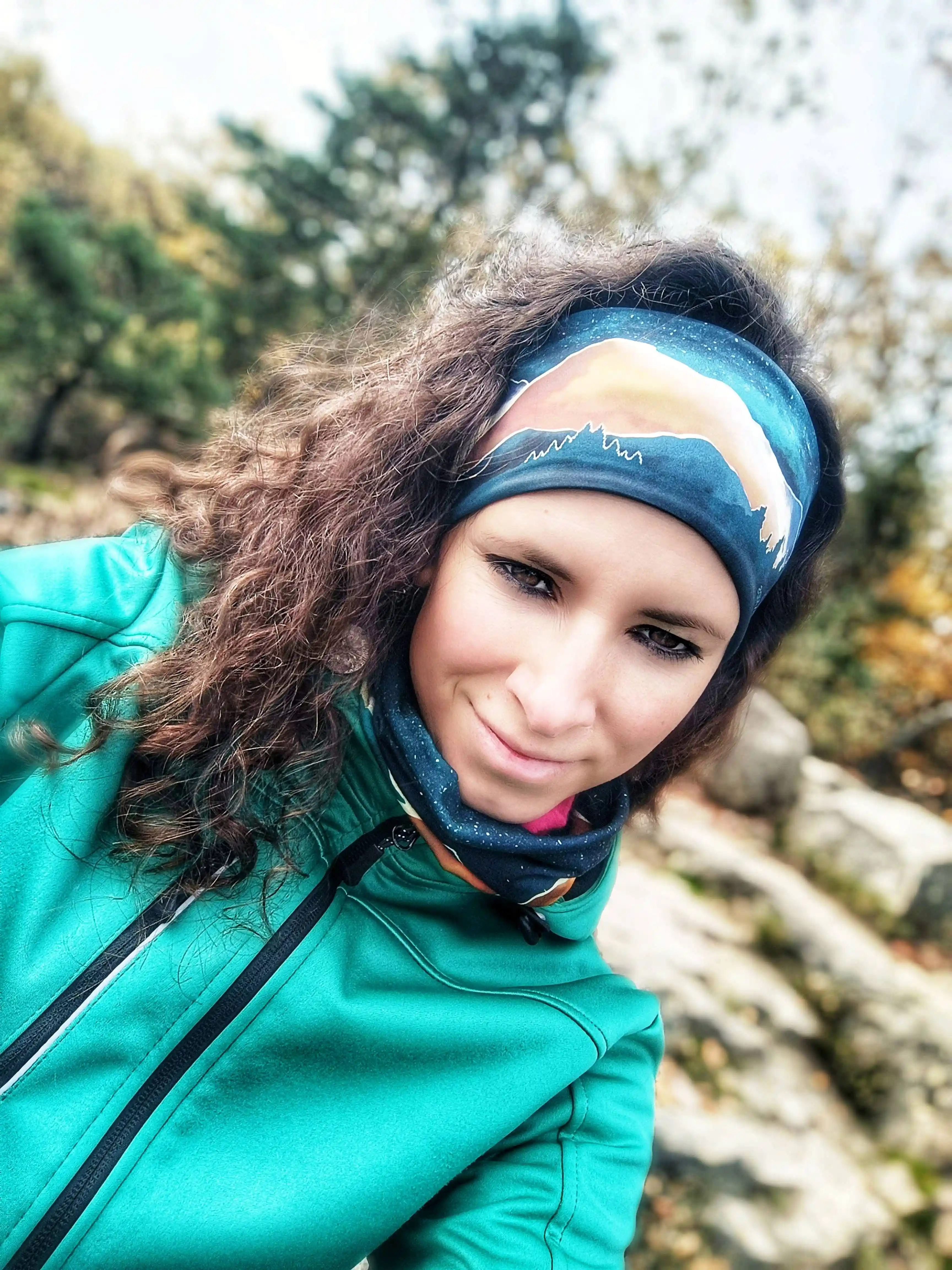 Celoroční čelenka Active Moms & Kids – limitovaná edice - tmavá