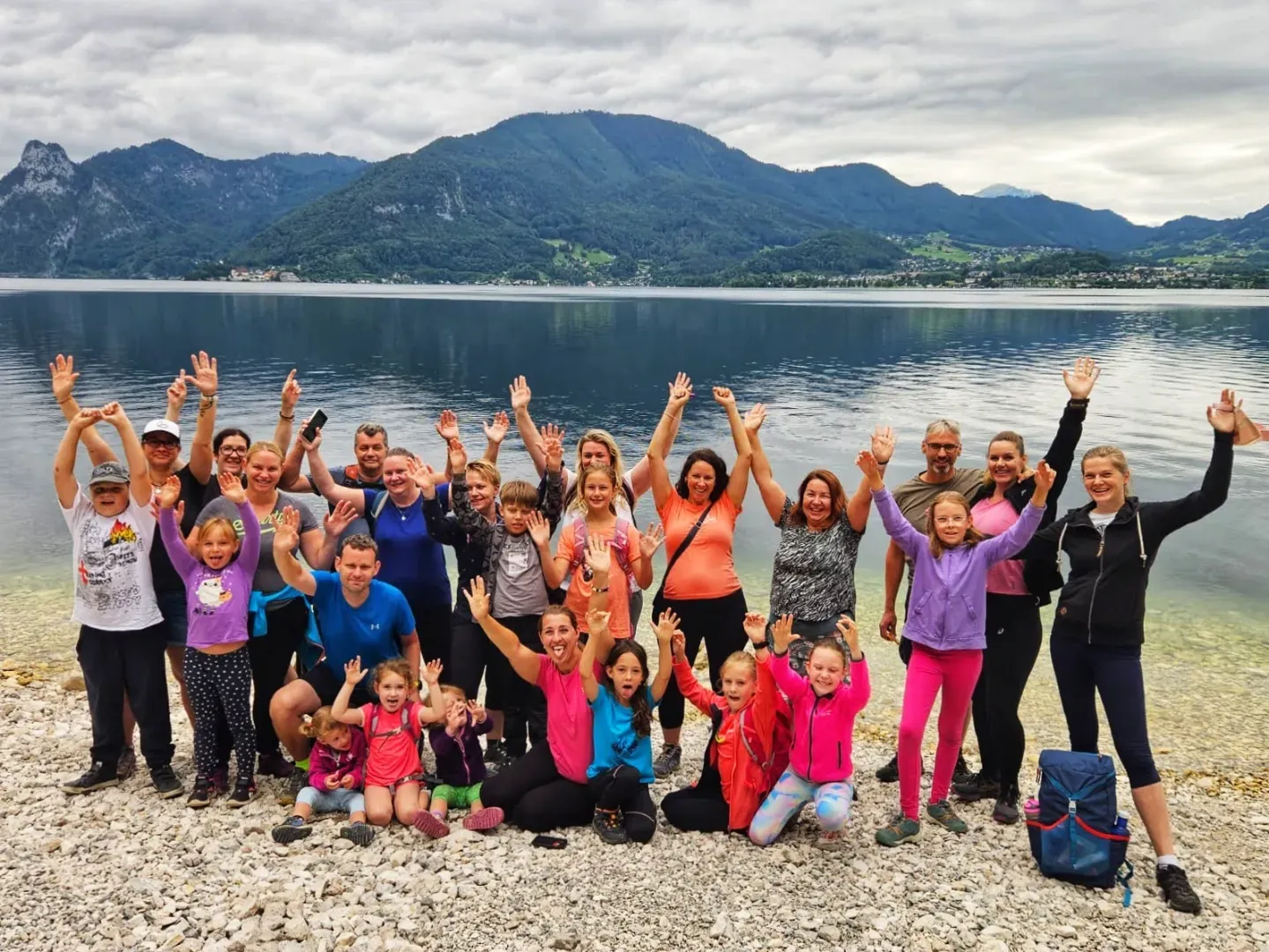 Kempovačka pro školáky u jezera Traunsee (Rakousko)